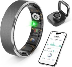 Smart Ring Health & Fitness Tracker for Men & Women, Heart Rate, SPO, Sleep …