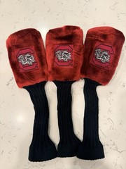 Vintage Golf Fuzzy Headcovers. University Of South Carolina. Brand New. Set Of 3