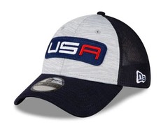 NEW Men’s New Era Gray/Navy 2023 Ryder Cup Friday Round 39THIRTY Fitted L/XL