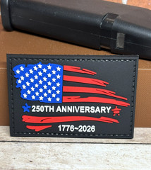 American Flag 250 Years Of Freedom PVC Patch – Morale Tactical USA Flag Patch