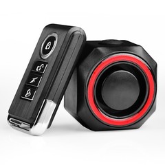 Bike Vibration Alarm with Simple Auto Rear Light Lock Key to Arm Mode Anti-theft