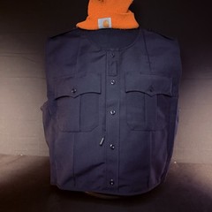 Blauer Body Shield Plate Carrier Vest Size Medium Dark Navy With Pockets