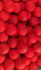 24 Titleist Trufeel Matte Red Golf Balls 5AAAAA Free Shipping