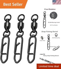 Ball Bearing Fishing Swivels – Corrosion Resistant for All Fishing Types