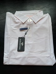 NWT MEN’S HARLESTONS FEATHERWEIGHT POLO, COLOR: CITRUS, SIZE: 2X-LARGE
