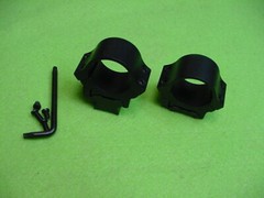 Savage 99 Scope Mount WR Weaver 2pc Base Set & Matte Black Low-Height 1″ Rings