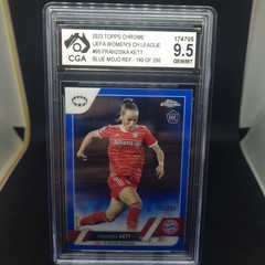 CGA 9.5 Franziska Kett RC Blue Mojo /250 2023 Topps Womens UEFA Bayern Munchen