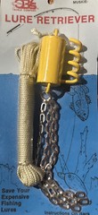Fishing Lure Retriever Nickel Plated, Brass Chains, Stainless Steel Loop 10oz HM