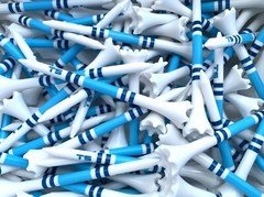 Golf Tees Truestrike 3 1/4 Navy and Blue USA TS Striped Golf Tees