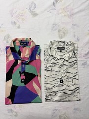 Bad Birdie Men’s Multicolor Desert Cactus Golf Polo Shirt Short Sleeve bundle
