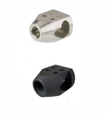 Stainless Steel/Steel .45 Compact Mini Tanker Muzzle Brake .578-28 (37/64×28)