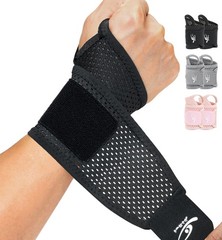 Mesh Wrist Wrap 2 Pack Ultra Thin Breathable Adjustable Support Pain Relief
