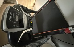 Merax Electric Folding Treadmill, Foldaway Compact, 12 Programs, Black