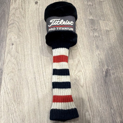 Titleist Pro Titanium 975J Driver Headcover Sock Style Black Red White