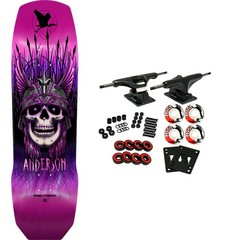 Powell Peralta Skateboard Complete Andy Anderson Heron Skull Pink Foil 9.13″ x