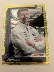 2025 Topps Chrome Logofractor Formula 1 F1 James Vowles #200 Yellow /75