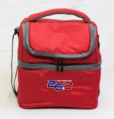9 can bottom cooler plus separate top food storage lunch bag