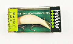 Heddon 9900 Clatter Tadpolly Lure Unknown Color In Box Fluorescent Red Scale?