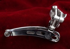 Vintage 80s Campagnolo 3 Hole clamp-on Nuovo Record front derailleur 28.6 mm