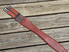 Devoucoux Allure Brown/Brown Padded Hunter English Girth – 48″-120cm – NEW!