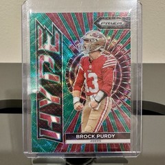 2023 Panini Prizm Brock Purdy Hype Green Wave Prizm SP #H-2 San Francisco 49ers