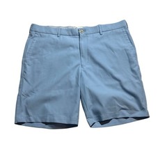 Peter Millar Crown Sport Golf Shorts Mens 38 Blue Performance Stretch Flat Front