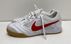 Nike Streetgato White University Red Gum Indoor Soccer Shoes Men’s Size 9.5