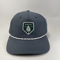Swannies Golf Hat Foxtail Gray Rope Snapback Cap Mens Structured Adjustable