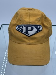 Spyglass Hill Pebble Beach Golf Hat Yellow SPY Classic Cut Ahead One Size Clean