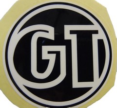GT Bikes Decal Sticker White & Black BMX 2 in Round + TWO MORE