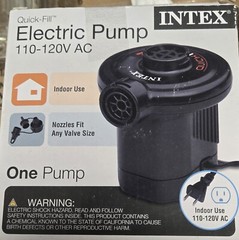 Intex Quick-Fill AC Electric Air Pump, 110-120 Volt, Max. Air Flow 21.2CFM￼￼
