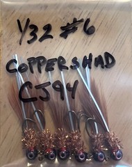 Hand Tied Hackle Tail Crappie Jigs Made in The USA 1/32 Oz #8, 6, & 4 Hook
