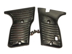 Lorcin Model L380 Parts – Black Plastic Grips & 4 Screws