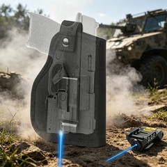 Concealed Carry IWB OWB Gun Holster Right/Left Hand Fits Gun with Laser or Light