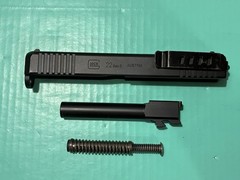 USED OEM GLOCK 22 GEN 5 COMPLETE SLIDE BARREL RECOIL SPRING FRONT SERRATIONS .40