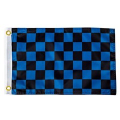 Black and Blue Checkered Flag 12×18 Inches – Perfect for UTV ATV SxS Boats Whips
