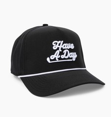 NEW Breezy Golf «Have A Day» Rope Black Snapback Golf Hat/Cap