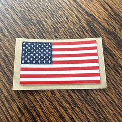 American Flag Decal Helmet USA United States Vehicle Tag Sticker 1.9″ x 1.1″