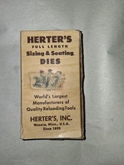 2 Herters Full Length 243 Win Reloading Dies Sizer And Seater Die & Shellholder