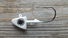 10 count 1.5oz Shad Jig Head w/ 3-D eyes and 5/0 hook swimbaits stripe bass