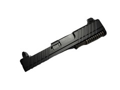 Assembled G43 / G43X Black Combat Windowed RMSc Slide – Tall Sights