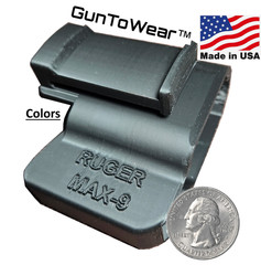 Ruger MAX-9 max9 9mm Holster IWB In Waistband conceal carry. USA made. Colors