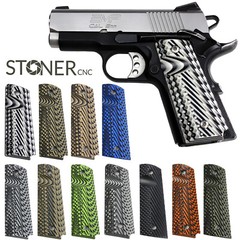 1911 Slash and Burn Grips G10 Full Size or Compact or Springfield EMP or PT1911