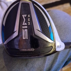 TaylorMade SIM Max 1-Wood Driver 9° Stiff Graphite Shaft LH Used