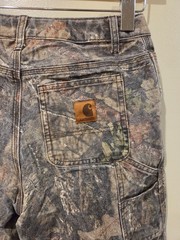 Carhartt Realtree Camo Jeans Pants Kids 14 Rare Hunting Nature Outdoors AOP
