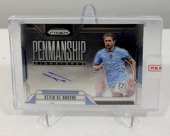 2024-25 Panini Prizm Premier League Kevin De Bruyne Penmanship Auto Man City