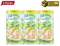 Great Value Chunk Chicken Breast, 12.5 Ounce Can (4 Count) New, 3 Pack