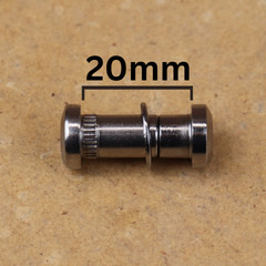Campagnolo Style Sugino Knurled Seatpost Binder Bolts w/ Washer 8mm Dia x 20mm L