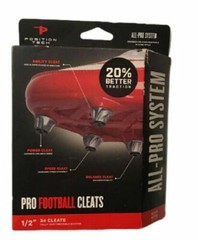 POSITION TECH ALL-PRO FOOTBALL CLEATS, 1/2″ 34 CLEATS *DISTRESSED PKG*