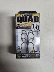 RYUGI JAPAN PIERCE QUAD HOOK SWIVEL Hook Coike Urchin 2 Pack SIZE 1/0